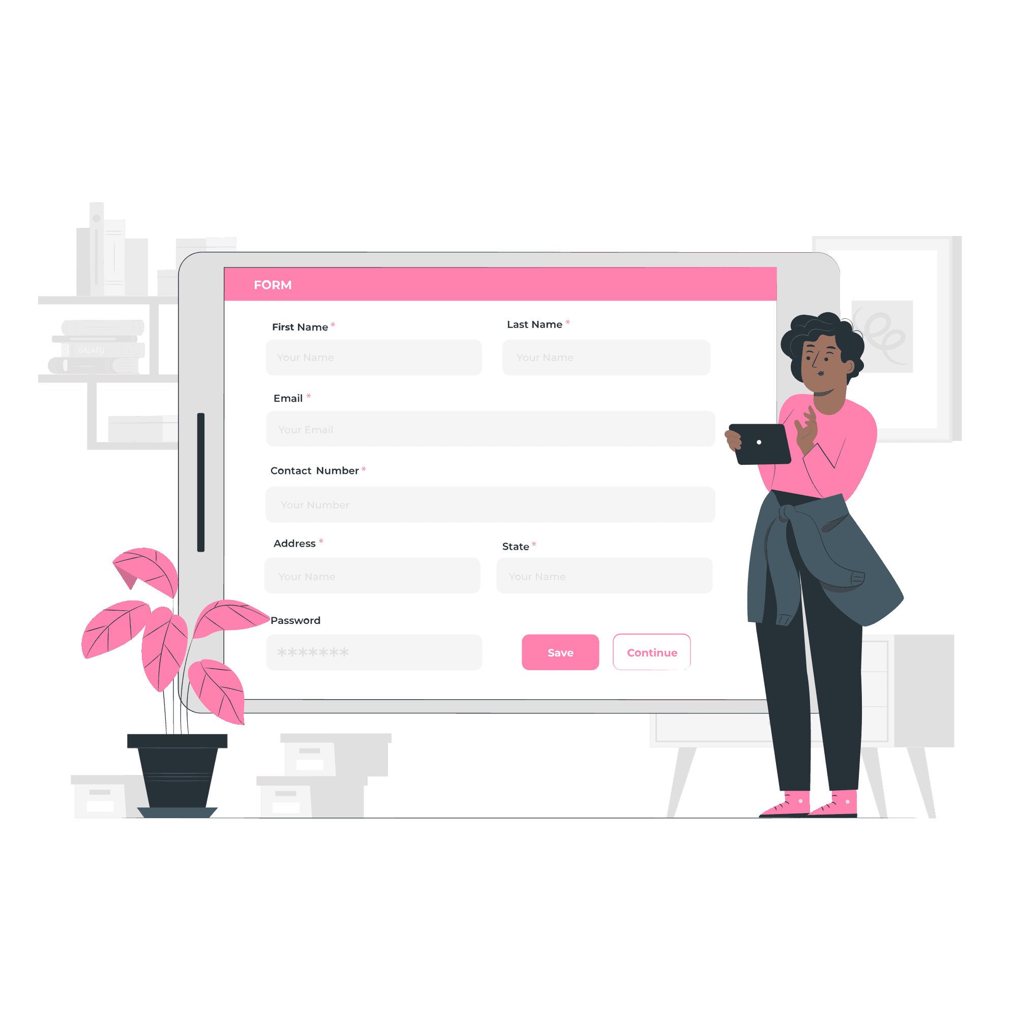 Interface do formulário de cadastro para WhatsApp mostrando a captura automatizada de dados