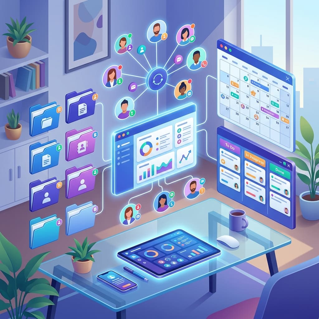 Gestão de tarefas com kanban e organização de clientes em um CRM digital